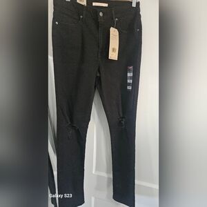 Levi's Jet Black High-Rise Jeans